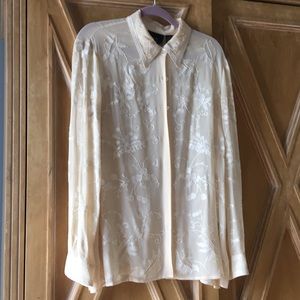 Dana buchman silk shirt size 16
